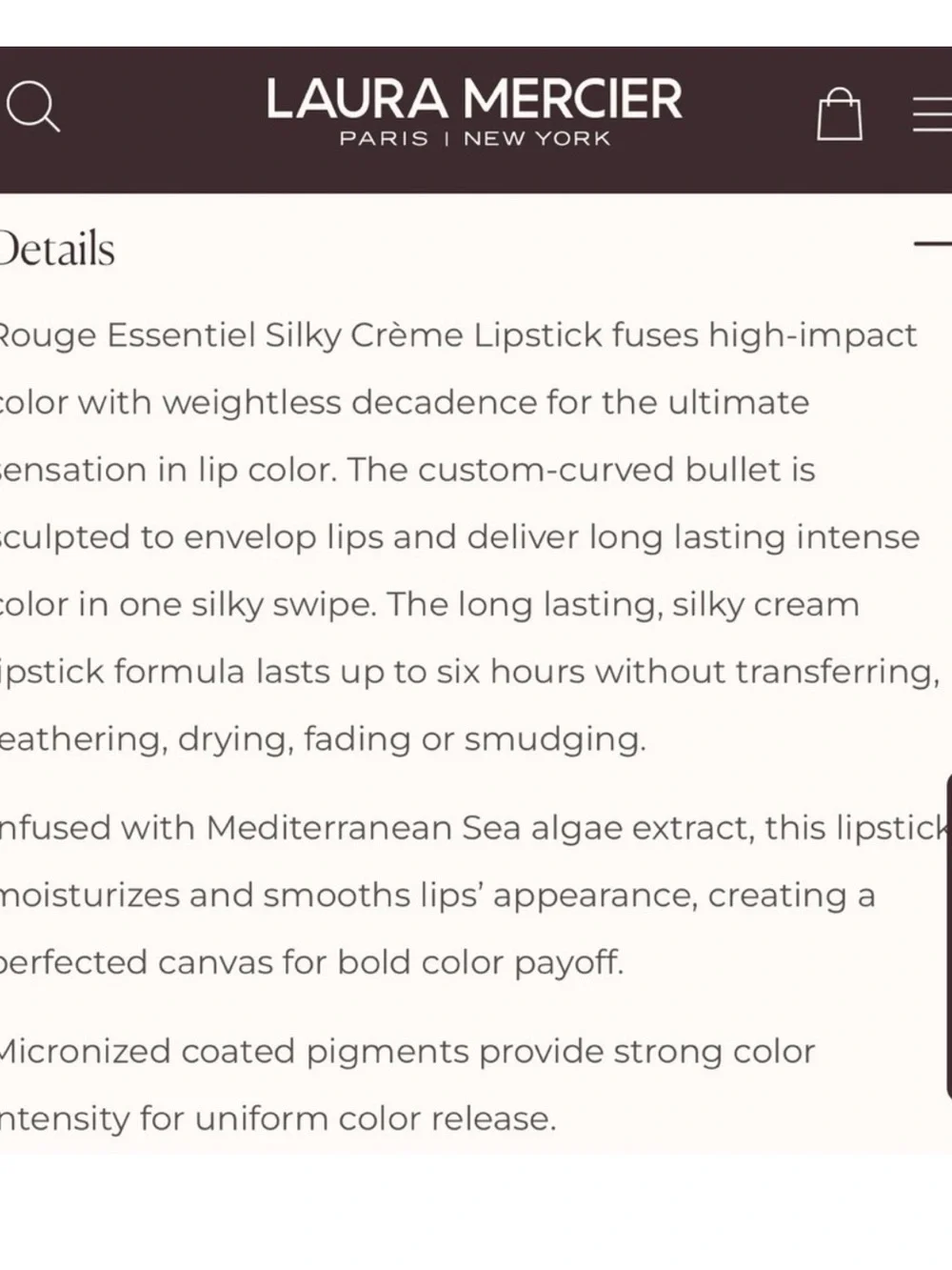 New laura mercier Rouge Essentiel Rouge Muse Lipstick - #445 Muse